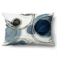 thumbnail image 1 of Americanflat 20"x14" Rectangular Abstract Throw Pillow with Premium Polyester - Blue and White, 1 of 8