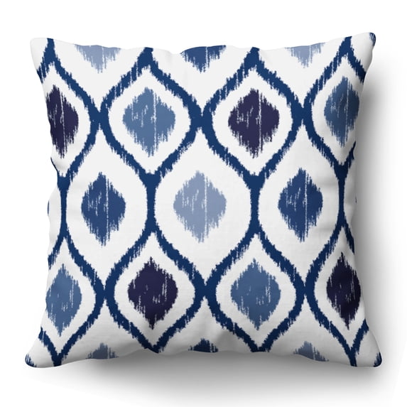 Americanflat 20"x20" Blue Diamond Pattern Design Throw Pillow with Premium Polyester