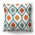 thumbnail image 1 of Americanflat 20"x20" Blue and Orange Diamond Pattern Design Throw Pillow with Premium Polyester, 1 of 8