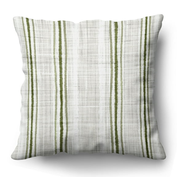 Americanflat 20"x20" Striped Pattern Throw Pillow with Premium Polyester - Green