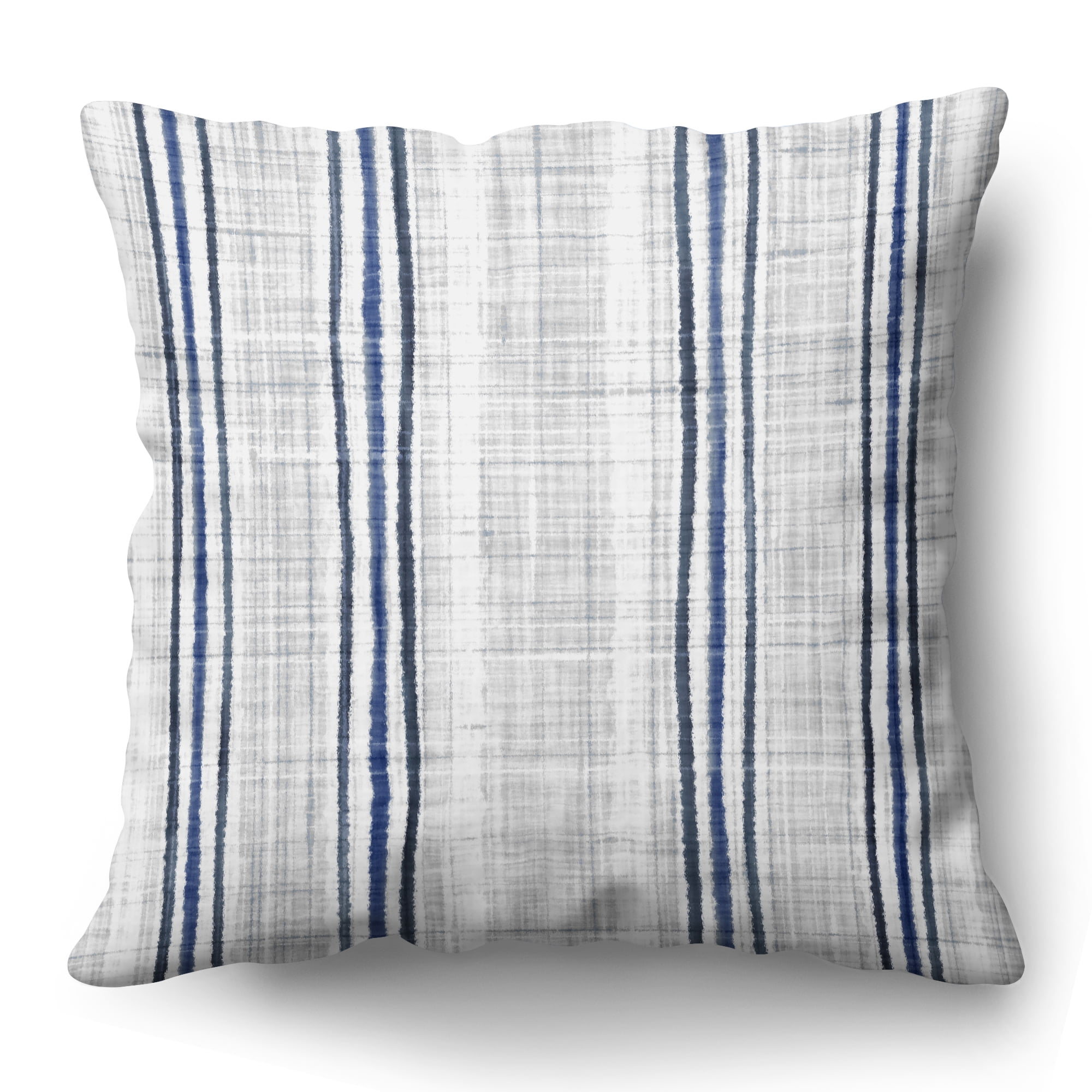 Americanflat 20"x20" Striped Pattern Throw Pillow with Premium Polyester - Navy
