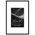 thumbnail image 1 of Americanflat 20x30 Poster Frame with Polished Plexiglass with 12x18 Mat Display Photo Streamline Thin - Black, 1 of 8