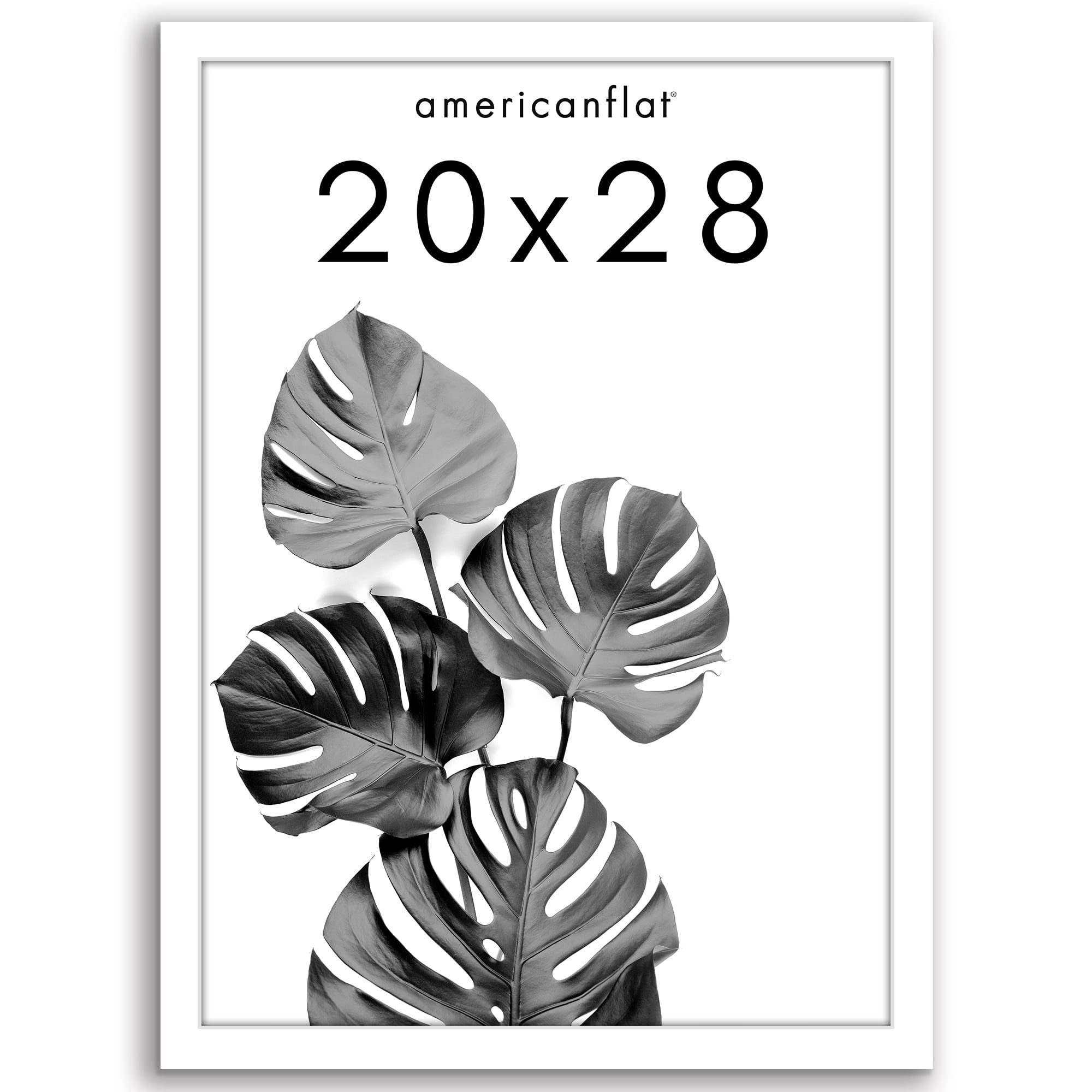 Americanflat 20x28 Picture Frame with Polished Plexiglass Wide Photo ...