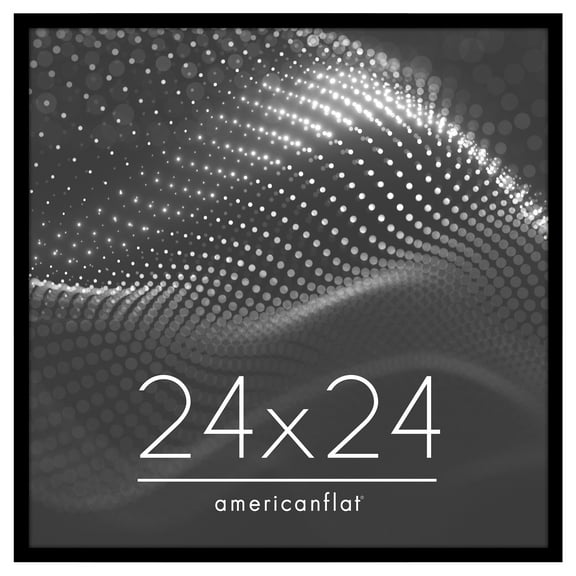 Americanflat 24" x 24" Poster Frame - Perfect for Photos and Artwork - Black
