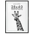 thumbnail image 1 of Americanflat 28x40 Poster Frame with Polished Plexiglass with 24x36 Mat Display Photo Soho Collection - Black, 1 of 8