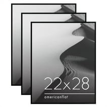 Americanflat 3 Pack Lightweight 22x28 Poster Frames - Black