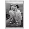 thumbnail image 1 of Americanflat 4x6 Picture Frame with Shatter-Resistant Glass Metal Rope Style Textured Detailing Wall - Silver, 1 of 9