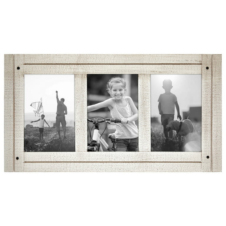 Antique-White 3-Opening 4x6 Collage Frame - 4x6