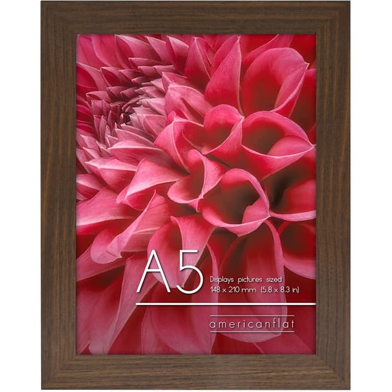 Americanflat 5.8"x 8.3" Walnut Poster Frame