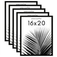 thumbnail image 1 of Americanflat 16x20 Picture Frame with Polished Plexiglass 5 Pack Galleria Collection Frames Wall - Black, 1 of 8