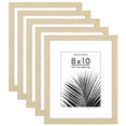 thumbnail image 1 of Americanflat 8x10 Picture Frame with Plexiglass with 5x7 Mat 5 Pack Display Photo Galleria Wall - Natural Oak, 1 of 8