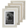 thumbnail image 1 of Americanflat 5x7 Picture Frame with 4x6 Mat 4 Pack - Rustic Picture Frames Shatter Resistant Glass and Easel, 1 of 7