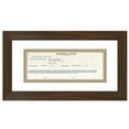 thumbnail image 1 of Americanflat 5x10 Business License Frame - Use as 3.5x8 Frame with Mat - Walnut, 1 of 6