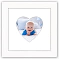 thumbnail image 1 of Americanflat 6" x 6" Picture Frame with Heart-Shaped Mat - White, 1 of 8