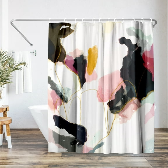 Americanflat 71" x 74" Shower Curtain, Homecoming by Louise Robinson