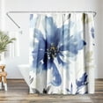 thumbnail image 1 of Americanflat 71" x 74" Shower Curtain, Indigo Version Finesse I Indigo Version by PI Creative Art, 1 of 7