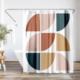 thumbnail image 1 of Americanflat 71" x 74" Shower Curtain, Mid Century Circles by ArtPrink, 1 of 6