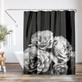 thumbnail image 1 of Americanflat 71" x 74" Shower Curtain, Moody Roses by Chaos & Wonder Design, 1 of 7