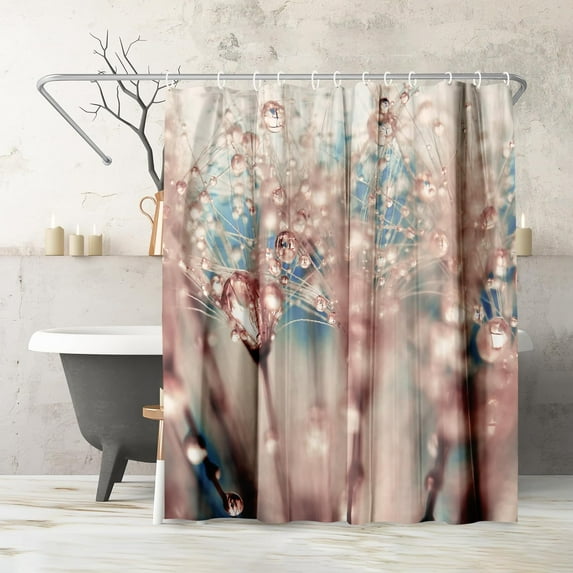 Americanflat 71x74 Plant Shower Curtain 100% Polyester Shower Curtain with 12 Hooks Shower Curtains for Bathroom Shower Curtain Art by Ingrid Beddoes