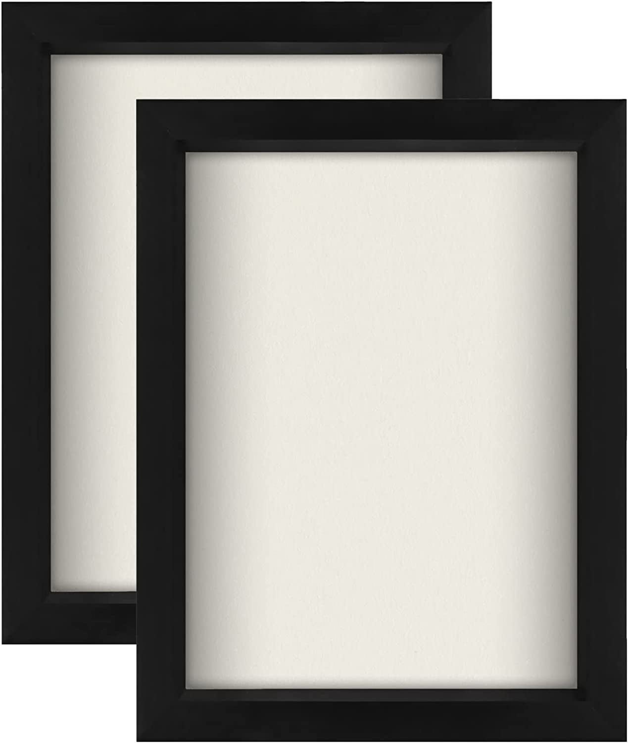 Americanflat 8x8 Shadow Box Frame in Black with Soft Linen Back -  Engineered Wood with Shatter Resistant Glass - Horizontal and Vertical  Formats for Wall and Tabletop - Yahoo Shopping