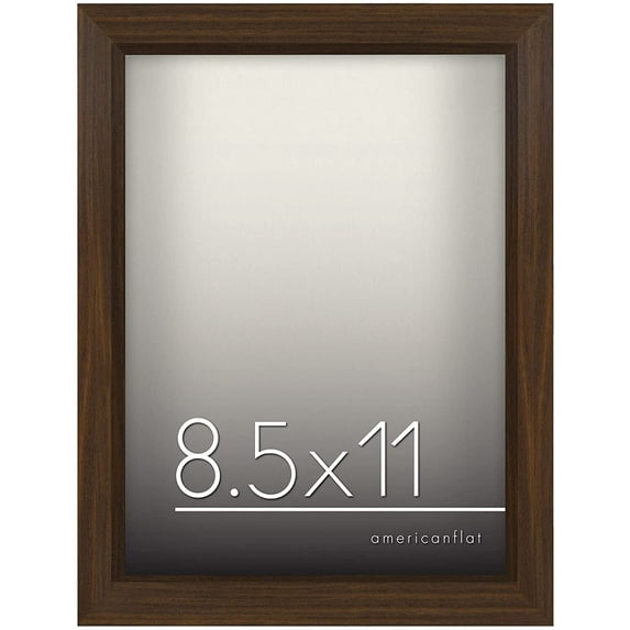 Americanflat 8.5x11 Shadow Box Frame, Walnut