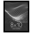 thumbnail image 1 of Americanflat 8x10 Picture Frame with Shatter-Resistant Glass Streamline Collection Thin Border Photo - Black, 1 of 8