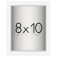 thumbnail image 1 of Americanflat 8x10 Shadow Box Frame with Shatter-Resistant Glass Silhouette Collection Large Display - White, 1 of 8