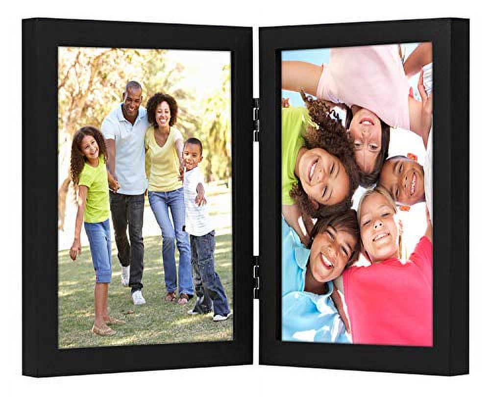 Americanflat 8x10 Hinged Frame, Displays Two 8x10 Pictures, Black - image 1 of 3
