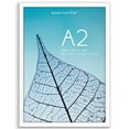 thumbnail image 1 of Americanflat A2 16.5x23.4 Picture Frame with Polished Plexiglass Signature Collection Frames Wall Display - White, 1 of 7