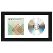 Americanflat 6.5x12 Picture Frame with Shatter-Resistant Glass Display Case Album Cover Art Molding - Black