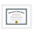 thumbnail image 1 of Americanflat Diploma Frame - 11x14 with 8.5x11 Mat for Diploma - Wood + Glass - White, 1 of 6