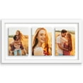 thumbnail image 1 of Americanflat Floating Collage Frame - Display Three 5x7 Photos - 10x20 - White, 1 of 8