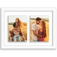 thumbnail image 1 of Americanflat Floating Collage Frame - Display Two 5x7 Photos - 10x14 - White, 1 of 8