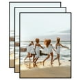 thumbnail image 1 of Americanflat 11x14 Front Loading Picture Frame with Shatter-Resistant Glass 3 Pack Metropolitan Photo - Black, 1 of 7