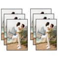 thumbnail image 1 of Americanflat Front Loading Picture Frame Set - 4x6 - Black - 6 Pack, 1 of 7