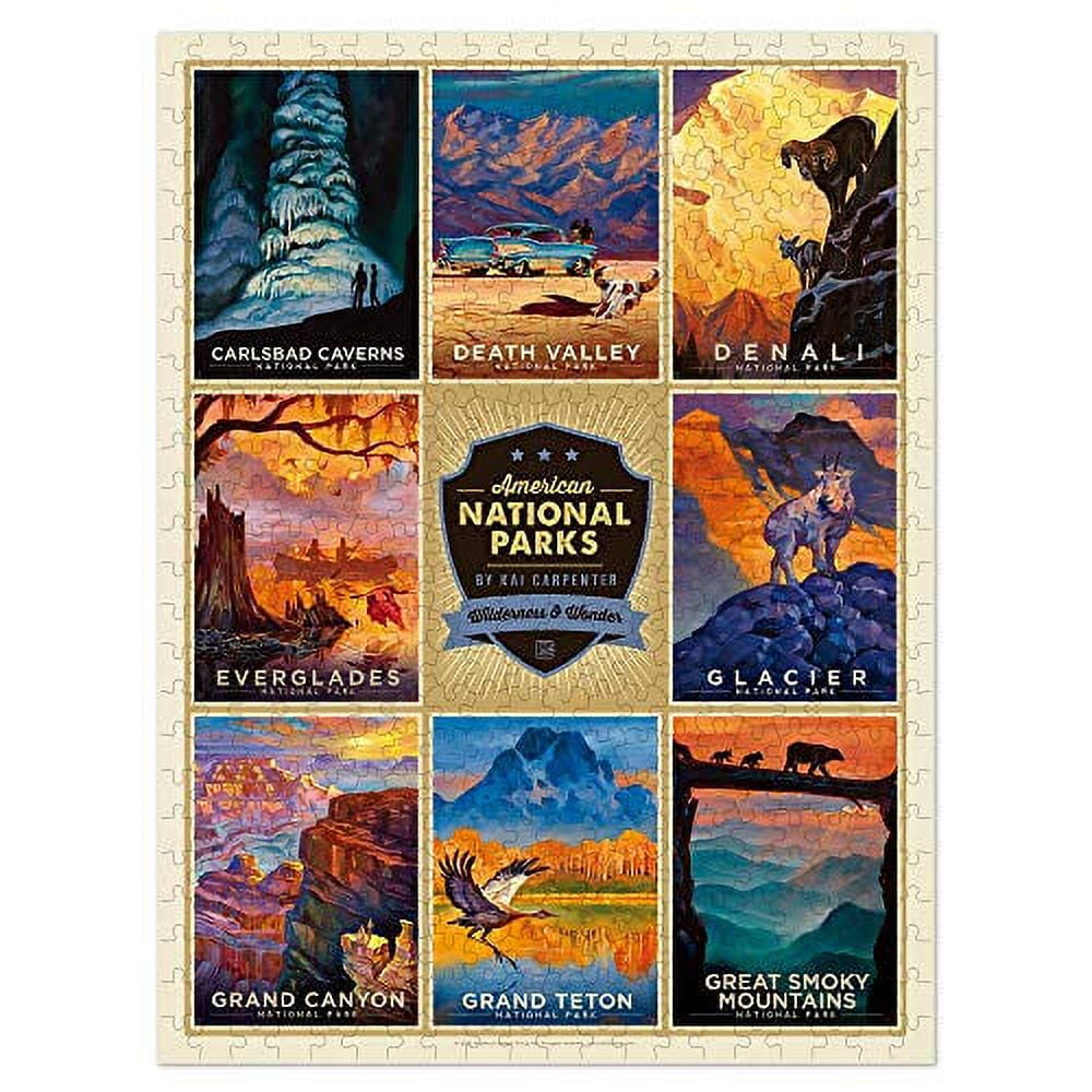 Americanflat National Parks Jigsaw Puzzle by Anderson Design Group, 500 Pieces, 18x24 Inches