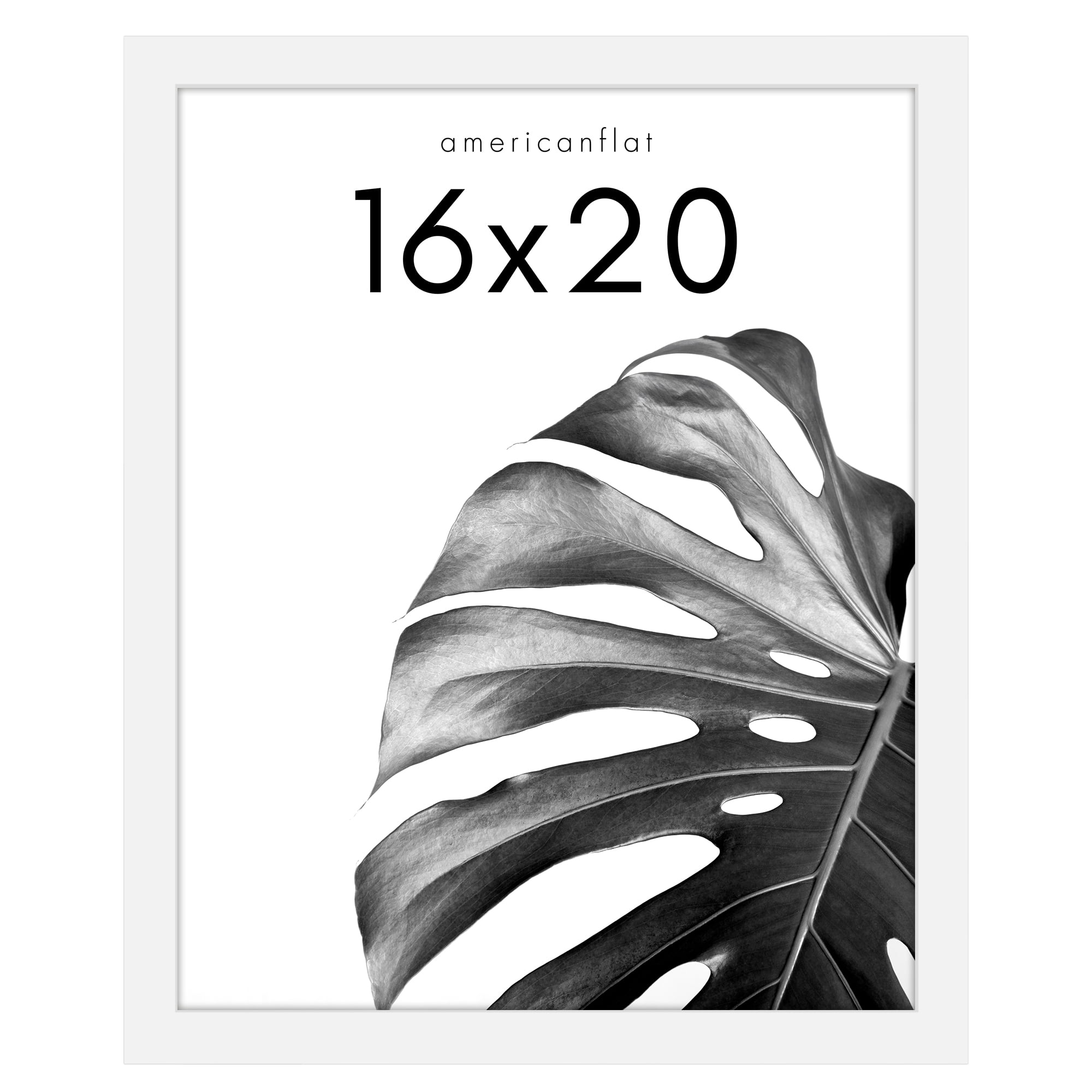 Americanflat Poster Frame 16x20 inches - White Wooden Picture Frame ...