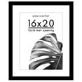 thumbnail image 1 of Americanflat 16x20 Picture Frame with Polished Plexiglass with 12x16 Mat Display Photo Epic Collection - Black, 1 of 7