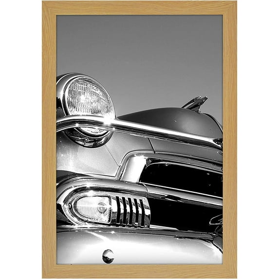 Americanflat Poster Frame in Pine with Polished Plexiglass - Horizontal and Vertical Formats - Wall Mounted - 12" x 18"