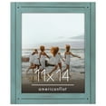 thumbnail image 1 of Americanflat 11x14 Picture Frame Polished Crystal Clear Glass Hampton Collection Distressed Frames - Blue, 1 of 9
