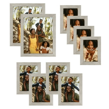Americanflat Set of 10 Picture Frames - Gallery Wall 8x10, 5x7, 4x6 Frames - Driftwood