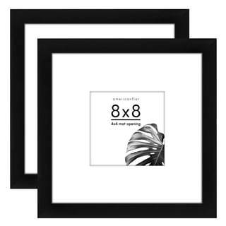 8x8 Frame for 4x4 Picture Black Aluminum (8 Pcs per Box)
