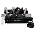 thumbnail image 1 of Americangaslogs 18-24 Inch Ventless Fireplace Logs Set with Remote Control, Only Used for Natural Gas,Heats up to 43000BTU (Natural Gas Fireplace Birch, 24Inch), 1 of 9