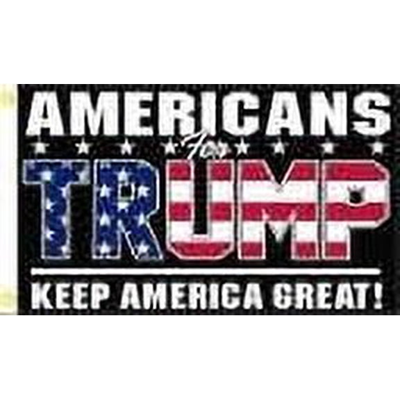 Americans For Trump Keep America Great 6'x10' Flag ROUGH TEX 100D
