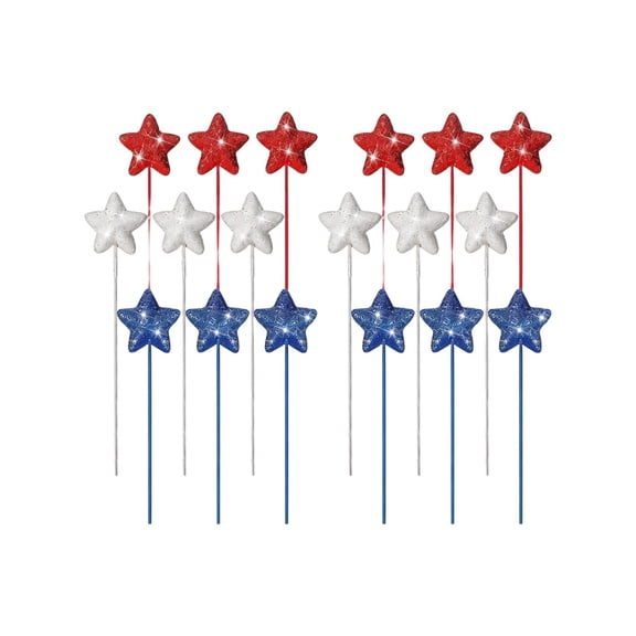 Americans Independence Day Foam Cuttings Glitter Five-pointed Star Desktop Cuttings Decoration