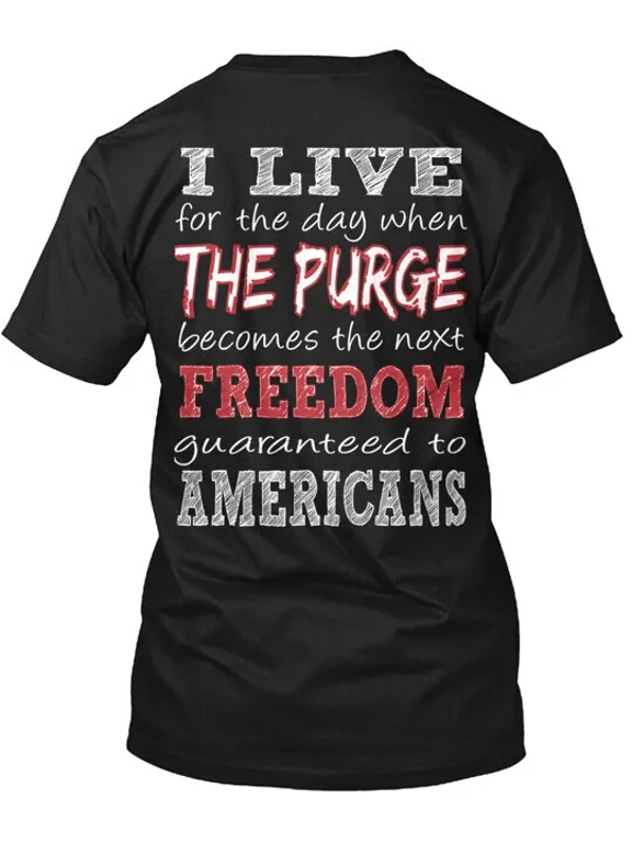 Americans Purge Again T-shirt Made in the USA Size S to 5XL