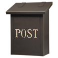 thumbnail image 1 of Americas Finest Lighting AF-1-POST-BZ-GI Classic Vertical Mailbox with Post Stencil, Gold Iridescent - Architectural Bronze, 1 of 1