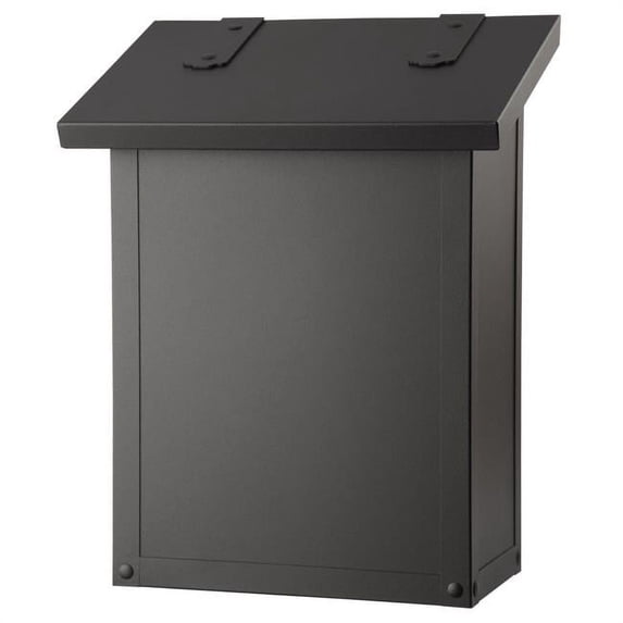 Americas Finest Lighting AF-1-TB Classic Vertical Mailbox - Textured Black