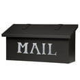 thumbnail image 1 of Americas Finest Lighting AF-2-MAIL-TB-WW Classic Horizontal Mailbox with Mail Stencil, Wispy White - Textured Black, 1 of 1