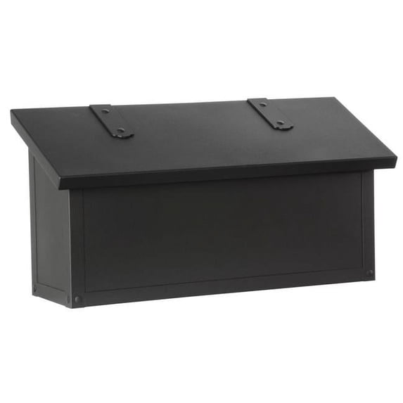 Americas Finest Lighting AF-2-TB Classic Horizontal Mailbox - Textured Black